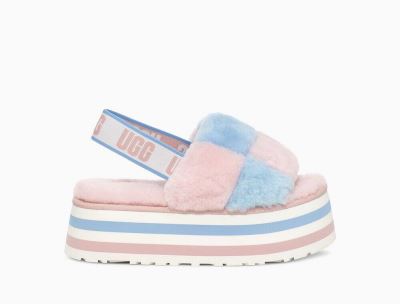 UGG Disco Checker Slide Slippers for Womens - Pride Stripes India